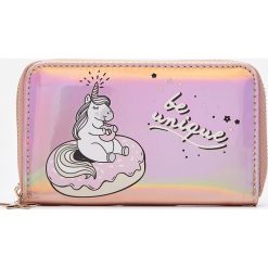 Holograficzny portfel Unicorn - Wielobarwny. Portfele damskie House, bez wzorów. Za 29,99 zł.