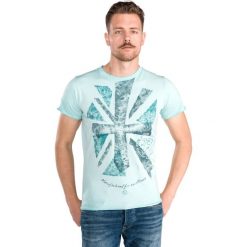 Pepe Jeans Ian Koszulka Niebieski Zielony. Niebieskie podkoszulki męskie s, z nadrukiem, z bawełny, krótkie. Za 154,95 zł.