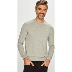 Polo Ralph Lauren - Sweter. Szare swetry klasyczne męskie marki Polo Ralph Lauren, s, z bawełny, z okrągłym kołnierzem. Za 639,90 zł.