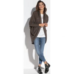 Luźny sweter oversize fb555. Pomarańczowe kardigany damskie marki Fobya, s. Za 129,00 zł.