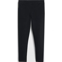Mango Kids - Legginsy dziecięce Terry2 110-164 cm. Czarne spodnie dziewczęce Mango Kids, bez wzorów, z elastanu. Za 45,90 zł.