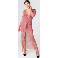 Sukienki: For Love & Lemons Sukienka mini z koronką Daisy – Pink