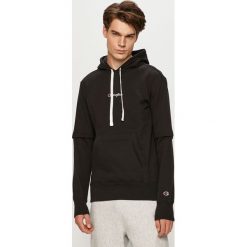 Champion - Bluza. Czarne bluzy męskie Champion, s, z aplikacjami, z bawełny, z kapturem, bez rękawów, z kapturem. Za 339,90 zł.