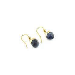 Kolczyki Sodalit złoto. Niebieskie kolczyki damskie marki Brazi druse jewelry, z sodalitem, złote. Za 170,00 zł.