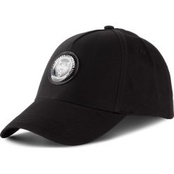 Czapka z daszkiem PLEIN SPORT - Visior Hat Statement MAC0423 Black/Black 0202. Czarne czapki męskie Plein Sport, bez wzorów, z bawełny, sportowe. Za 649,00 zł.