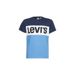 T-shirty z krótkim rękawem Levis SS COLORBLOCK TEE. Niebieskie t-shirty męskie Levi's®, s, bez wzorów, bez kołnierzyka, krótkie. Za 129,00 zł.