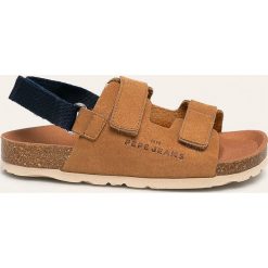 Pepe Jeans - Sandały dziecięce Bio Vercro. Pomarańczowe sandały chłopięce Pepe Jeans, z jeansu, bez zapięcia. Za 259,90 zł.