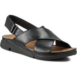 Sandały CLARKS - Tri Alexia 261155954 Black Leather. Czarne klapki damskie Clarks, bez wzorów, ze skóry, bez obcasa. W wyprzedaży za 219,00 zł.
