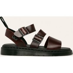 Dr. Martens - Sandały skórzane. Brązowe kapcie męskie Dr. Martens, ze skóry. Za 559,90 zł.