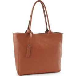 Torebki klasyczne damskie: Skórzana torebka w kolorze brązowym – (S)40 x (W)30 x (G)13 cm