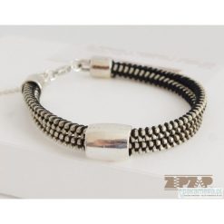 Bransoletki damskie: ZIPZAP bransoletka DOUBLE silver