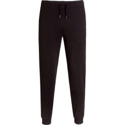Spodnie dresowe EA7 EMPORIO ARMANI. Czarne spodnie męskie EA7 Emporio Armani, z aplikacjami, z tkaniny. W wyprzedaży za 438,00 zł.