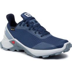 Buty SALOMON - Alphacross Gtx GORE-TEX 408058 23 V0 Sargasso Sea/Pearl Blue/Flint Stone. Niebieskie buty sportowe damskie Salomon, bez wzorów, z tworzywa sztucznego, sportowe, do biegania, gore-tex. W wyprzedaży za 329,00 zł.
