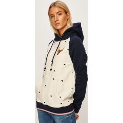 Femi Stories - Bluza NOVIA. Niebieskie bluzy damskie Femi Stories, s, bez wzorów, z bawełny, bez rękawów, z kapturem. Za 299,90 zł.