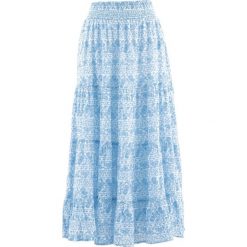 Długa spódnica, kolekcja Maite Kelly bonprix biało-błękitny. Białe spódniczki damskie bonprix, z nadrukiem, długie, maxi. Za 54,99 zł.
