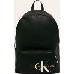 Calvin Klein Jeans - Plecak. Czarne plecaki męskie Calvin Klein Jeans, z nadrukiem, z bawełny. W wyprzedaży za 399,90 zł.