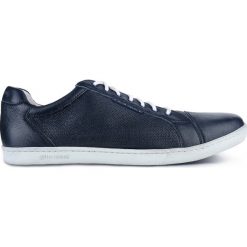 Półbuty TONY. Niebieskie półbuty skórzane męskie marki Gino Rossi. Za 299,90 zł.