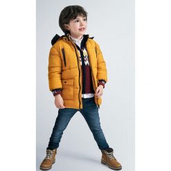 Mayoral - Kurtka dziecięca 92-134 cm. Żółte kurtki chłopięce Mayoral, bez wzorów, z elastanu, długie, z kapturem. Za 219,90 zł.