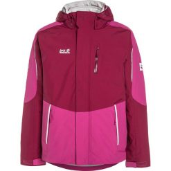 Jack Wolfskin CROSSWIND 3IN1 Kurtka hardshell dark ruby. Fioletowe kurtki chłopięce marki Jack Wolfskin, z materiału, outdoorowe. W wyprzedaży za 299,60 zł.