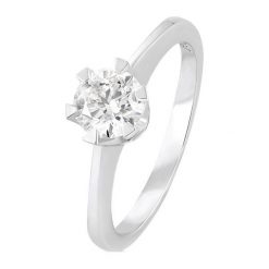 Wyjątkowy Złoty Pierścionek - złoto 750, Brylant 0,70ct. Żółte pierścionki damskie W.KRUK, z brylantem, złote. Za 20990,00 zł.
