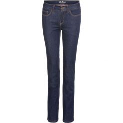 Dżinsy Premium ze stretchem T-400 STRAIGHT bonprix ciemnoniebieski. Niebieskie jeansy damskie bonprix. Za 149,99 zł.