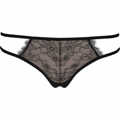 Stringi "Marlene" w kolorze czarnym. Szare stringi marki Esprit. W wyprzedaży za 43,95 zł.