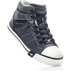 Wysokie sneakersy Mustang bonprix antracytowy. Szare buty sportowe damskie bonprix. Za 109,99 zł.