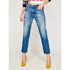 Jeansy Slim Fit Diesel D-Rifty 00SMN0 0097B. Niebieskie jeansy damskie Diesel, bez wzorów, z bawełny. Za 849,00 zł.