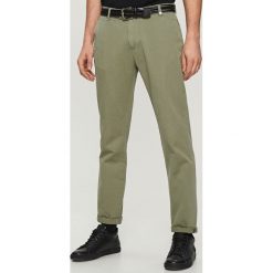 Chinosy męskie: Chinosy regular fit – Zielony