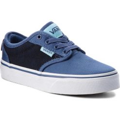 Tenisówki VANS - Atwood Slip-On VN0A38IXR7R (Checkered Textile) Navy. Niebieskie trampki dziewczęce Vans, z gumy, na sznurówki. W wyprzedaży za 159,00 zł.
