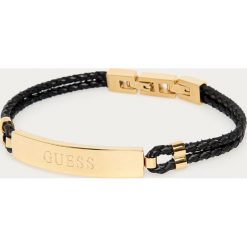 Guess Jeans - Bransoletka. Czarne bransoletki męskie Guess Jeans, ze stali. Za 169,90 zł.