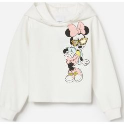 Bluza Minnie z aplikacją - Kremowy. Białe bluzy damskie Reserved, z aplikacjami, bez rękawów, bez kaptura. Za 69,99 zł.