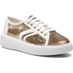 Sneakersy GEOX - D Ottaya E D92BYE 0AT54 C0583 Gold/White. Żółte półbuty damskie Geox, ze skóry ekologicznej. W wyprzedaży za 259,00 zł.