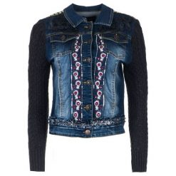 Desigual Kurtka Damska Emuná 38 Ciemny Niebieski. Niebieskie kurtki damskie Desigual, bez wzorów, z jeansu, eleganckie. W wyprzedaży za 386,00 zł.