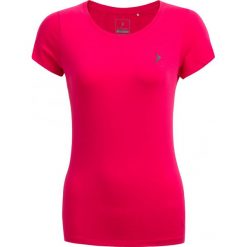 T-shirt damski TSD600 - różowy - Outhorn. Różowe koszulki damskie marki Outhorn, z bawełny. W wyprzedaży za 19,99 zł.
