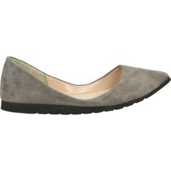 Baleriny - 01-T GRAY 145. Szare baleriny damskie zamszowe Venezia. Za 199,00 zł.