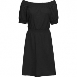 Sukienka shirtowa, krótki rękaw bonprix czarny. Sukienki małe czarne bonprix, z krótkim rękawem. Za 27,99 zł.