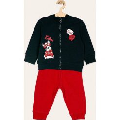Blukids - Komplet dziecięcy 68-98 cm. Niebieskie spodnie chłopięce Blukids, z nadrukiem, z bawełny, długie. Za 69,90 zł.