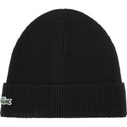 Lacoste Czapka Czarny. Czarne czapki męskie Lacoste, z wełny. Za 171,95 zł.