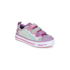 Buty Dziecko Skechers TWINKLE BREEZE 2.0. Szare trampki dziewczęce Skechers, bez wzorów, bez zapięcia. Za 199,20 zł.
