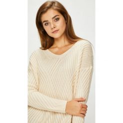 Pepe Jeans - Sweter. Szare swetry klasyczne damskie Pepe Jeans, l, z dzianiny. Za 299,90 zł.