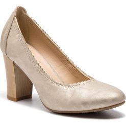 Półbuty CLARA BARSON - WYL1671-1 Beige. Żółte półbuty damskie Clara Barson, bez wzorów, ze skóry ekologicznej, bez obcasa, na obcasie, bez zapięcia. Za 89,99 zł.