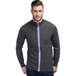 Sweter ABRAMO SWPR000190. Szare swetry męskie Giacomo Conti, na zimę, m, bez wzorów, z bawełny, klasyczne, z klasycznym kołnierzykiem, bez kaptura. Za 349,00 zł.
