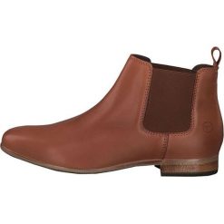 Tamaris Botki damskie 1-1-25326-23-305 Koniak (rozmiar 37). Botki damskie Tamaris, eleganckie, bez obcasa, bez zapięcia. W wyprzedaży za 249,00 zł.