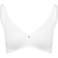Triumph BODY MAKEUP Biustonosz z trójkątną miseczką white. Białe biustonosze z fiszbinami marki bonprix, z haftami. Za 129,00 zł.