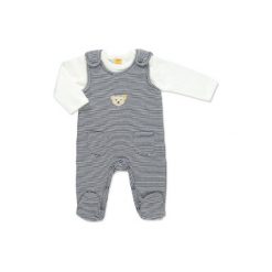 Śpiochy niemowlęce: STEIFF Baby Śpioszki w paski marine