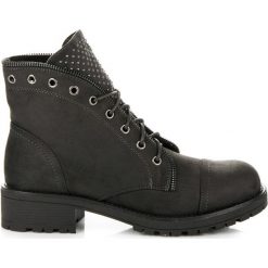 Wiązane botki workery LILY. Czarne workery damskie marki FLYFOR. Za 91,00 zł.