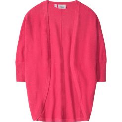 Swetry dziewczęce: Sweter bez zapięcia bonprix różowy hibiskus
