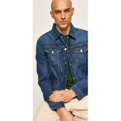 Tommy Hilfiger - Kurtka jeansowa. Niebieskie płaszcze męskie TOMMY HILFIGER, s, bez wzorów, z elastanu, krótkie, bez kaptura. W wyprzedaży za 459,90 zł.