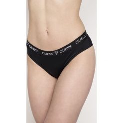 Guess Jeans - Figi kąpielowe. Czarne stroje kąpielowe damskie xs, z aplikacjami, z elastanu. W wyprzedaży za 79,90 zł.